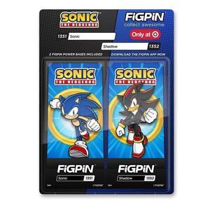 FiGPiN SEGA 2pk - Sonic (1351) & Shadow (1352) - Target Exclusive - New Sealed!